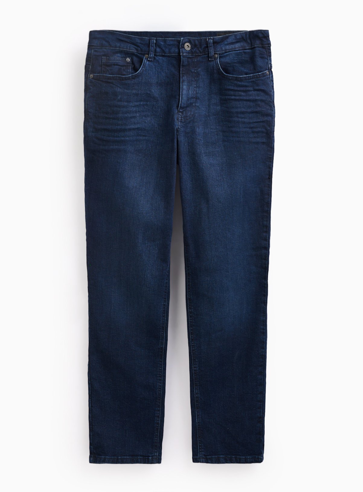 Dark Denim Mid Rise Straight Leg Jeans 40S - Image 3 thumbnail